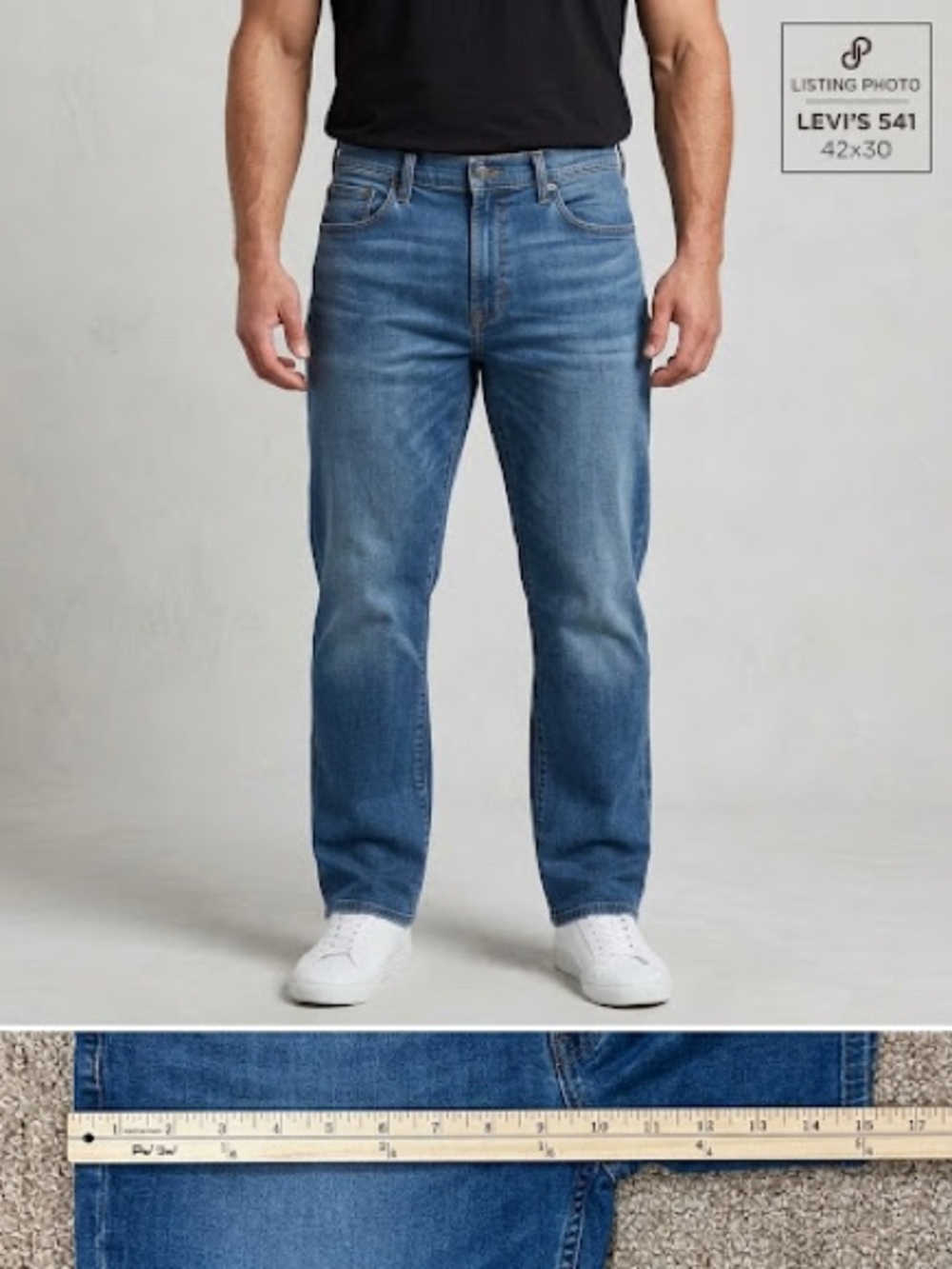 Levi's 541 Men's Blue Straight Fit Jeans big and tall